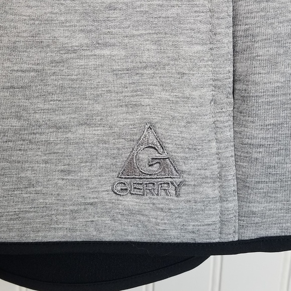 Gerry Gray Hooded Running Jacket Vest Scuba Style - Picture 6 of 6